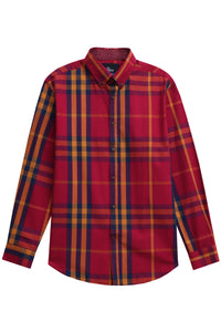 Classic Red Check Button Down Shirt