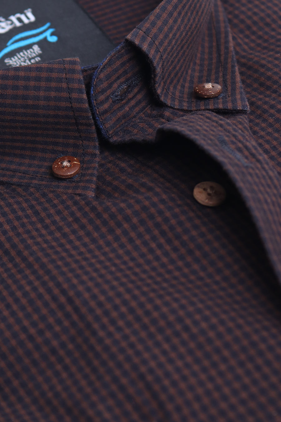 Brown Button Down Casual Shirt