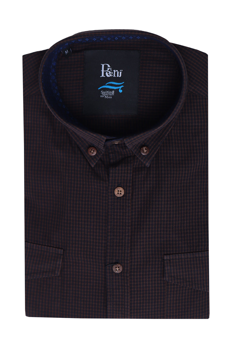 Brown Button Down Casual Shirt