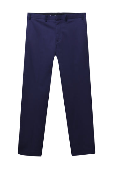 Navy Formal Cotton Stretch Trouser