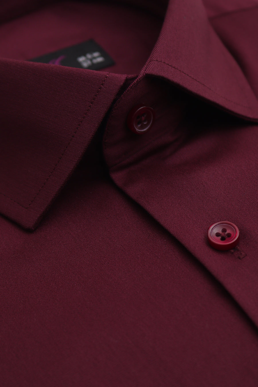 Burgundy Slim Fit Dress Shirt – Soft Luxury Finish