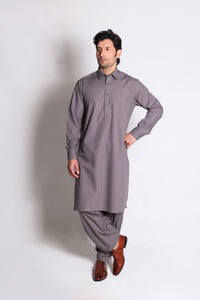 Dark Grey Shalwar Kameez