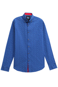 Blue Button Down Casual Shirt