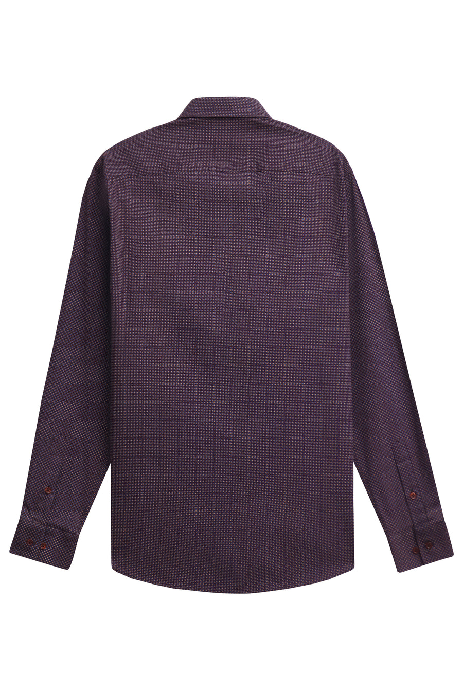 Brown Dotted Casual Shirt