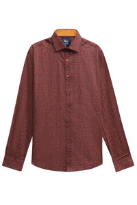 Micro Geometric Print Shirt