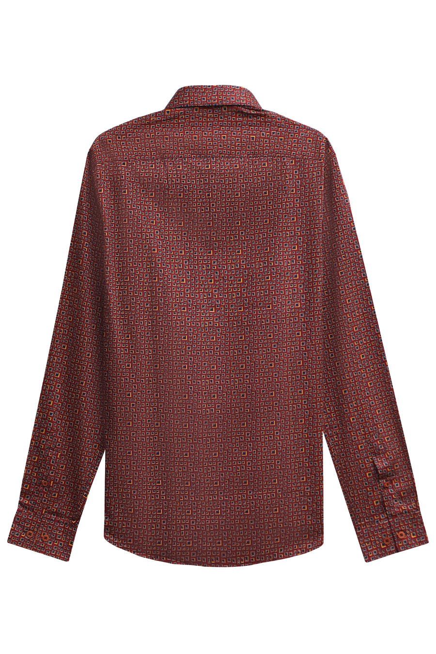 Micro Geometric Print Shirt