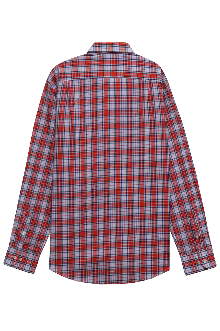 Orange Check Casual Shirt