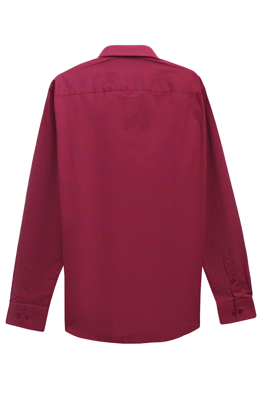 Maroon Dotted Casual Shirt